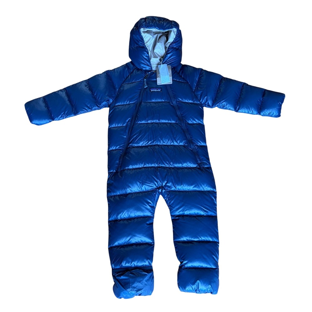 Patagonia Infant Hi-Loft Down Sweater Bunting Netplus Navy 18-24M 60103 Snowsuit